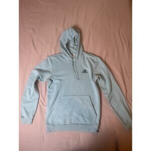 Adidas Small Blue Hoodie with Embroidered Logo H12235